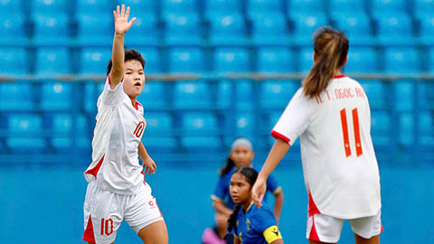  U17 nữ Việt Nam thắng thuyết phục trận mở màn vòng loại U17 nữ châu Á 2026